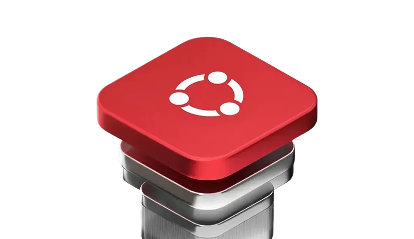 Red 3D block with interconnected nodes icon representing Software 1.0 deterministic systems - traditional code, APIs, and databases